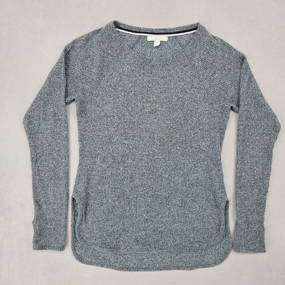 Zella Small Womens Marl Knit Long Sleeve Thumbhole Activewear Top Athleisure